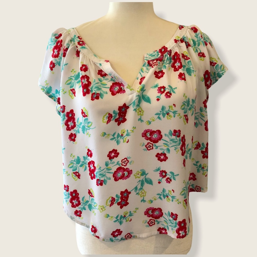 Hollister Notched Neck Top